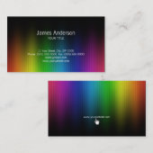Regenbogen färbt kreative Visitenkarte (Vorne/Hinten)