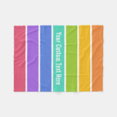 Regenbogen färbt kundenspezifische Fleecedecken Fleecedecke (Vorderseite (Horizontal))