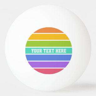 Regenbogen färbt kundenspezifische Klingeln pong Tischtennisball