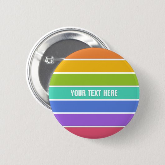 Regenbogen färbt kundenspezifische Knöpfe Button (Vorne & Hinten)
