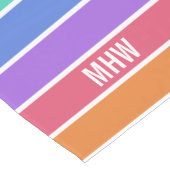 Regenbogen färbt kundenspezifische kurzer tischläufer (Ecke)