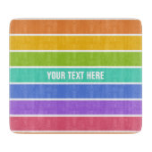 Regenbogen färbt kundenspezifische Schneidebretter Schneidebrett (Vorderseite)