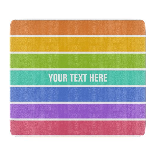 Regenbogen färbt kundenspezifische Schneidebretter Schneidebrett (Vorderseite)