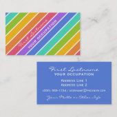 Regenbogen färbt kundenspezifische Visitenkarten Visitenkarte (Vorne/Hinten)