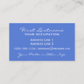 Regenbogen färbt kundenspezifische Visitenkarten Visitenkarte (Rückseite)