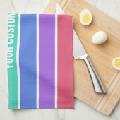 Regenbogen färbt kundenspezifisches Handtuch (Viertel Falte)