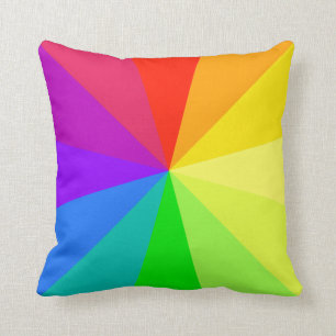 Regenbogen färbt Kunst Kissen