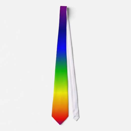 Regenbogen färbt Rot herauf Krawatte (Vorderseite)