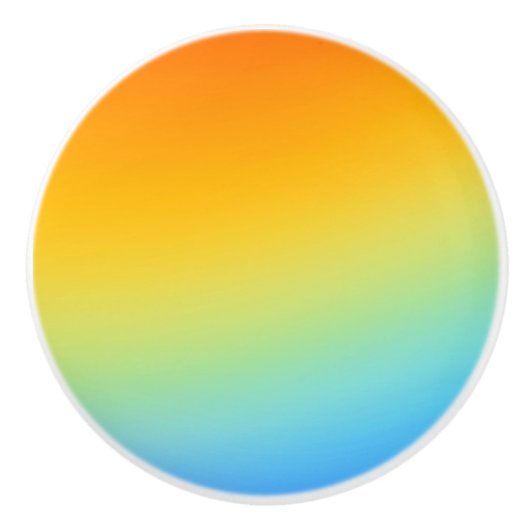 Regenbogen färbt Türknauf Keramikknauf (Vorderseite)