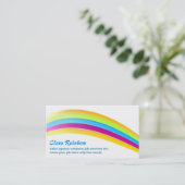 Regenbogen färbt Visitenkarte (Stehend Vorderseite)