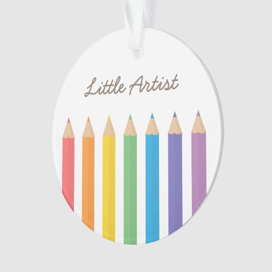 Regenbogen-Farbton zeichnet Schulkinderraum-Dekor Ornament (Vorderseite)