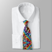 Regenbogen-Faux-Seide | Leoparden-Druck Gentleman' Krawatte (Gebunden)