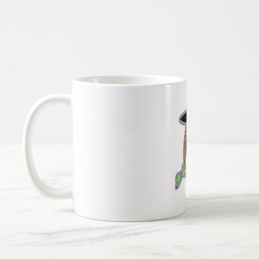 Regenbogen-Federn Kaffeetasse (Links)