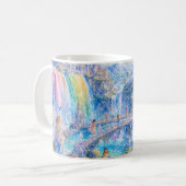 Regenbogen-Fee-Wasserfall-Fantasie-Tasse Kaffeetasse (Vorderseite Links)