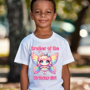 Regenbogen-Feenkäfer-Bruder des Geburtstagsmädchen T-Shirt