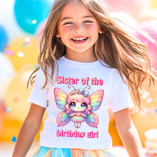 Regenbogen-Feenkäfer-Schwester des Geburtstagsmädc T-Shirt