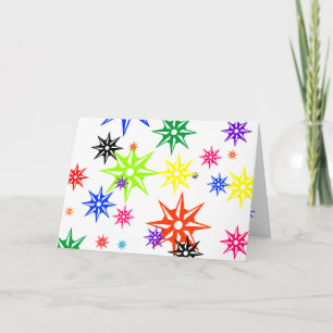 Regenbogen-Feiertags-Ornamente Feiertagskarte