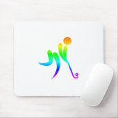 Regenbogen-Feld-Hockey Mousepad (Mit Mouse)