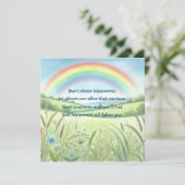 Regenbogen / Feld und Angebot Karte (Stehend Vorderseite)