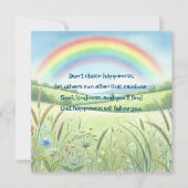 Regenbogen / Feld und Angebot Karte (Vorderseite)