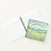 Regenbogen / Feld und Angebot Notizblock (Innenseite)