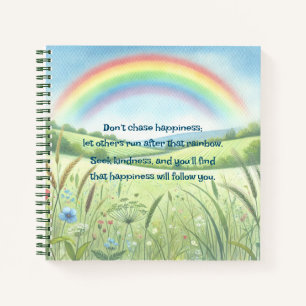 Regenbogen / Feld und Angebot Notizblock