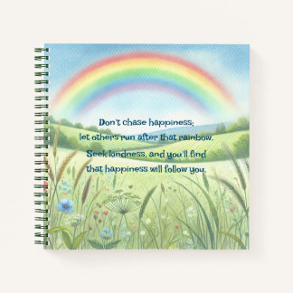 Regenbogen / Feld und Angebot Notizblock