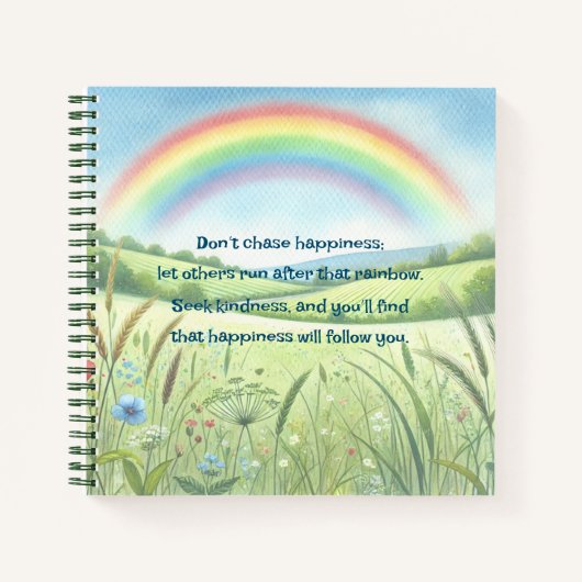 Regenbogen / Feld und Angebot Notizblock (Vorderseite)