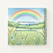 Regenbogen / Feld und Angebot Notizblock (Rückseite)