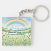 Regenbogen / Feld und Angebot Schlüsselanhänger (Rückseite)