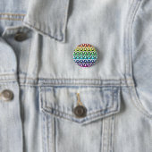 Regenbogen-Feminismus-Symbol - Gemeinschaftsketten Button (Beispiel)