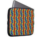 Regenbogen-Fiebermuster Laptopschutzhülle (Vorne Rechts)