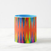 [Regenbogen-Fiesta-] Harlekin-geometrische Tasse (Zentrum)