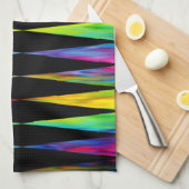[Regenbogen-Fiesta-] Harlekin-geometrisches Geschirrtuch (Viertel Falte)