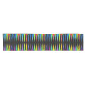 [Regenbogen-Fiesta-] Harlekin-geometrisches Kurzer Tischläufer (Horizontal)