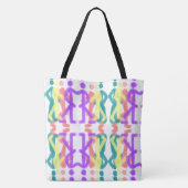 Regenbogen-Figuren-Design Tasche (Rückseite)