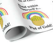 Regenbogen finden in sich einen Pot Gold Geschenkpapier (Rolleneckpunkt)
