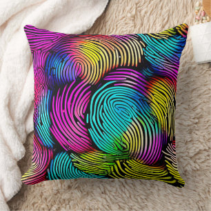 Regenbogen-Fingerabdruck-Träume Kissen