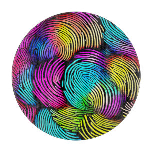 Regenbogen-Fingerabdruck-Träume Schneidebrett