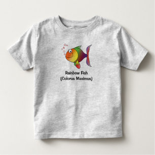 Regenbogen-Fisch-Kleinkind-und Baby-T-Shirt Kleinkind T-shirt