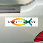 Regenbogen-Fisch-Liebe Autoaufkleber (Auf Auto)