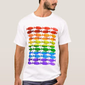 Regenbogen-Fisch-Stolz-T - Shirt (Vorderseite)