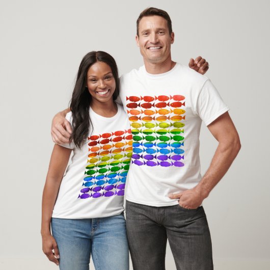 Regenbogen-Fisch-Stolz-T - Shirt (Unisex)