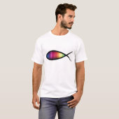 Regenbogen-Fisch-T-Shirt T-Shirt (Vorne ganz)