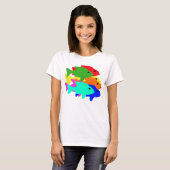 Regenbogen-Fisch-T-Shirt T-Shirt (Vorne ganz)