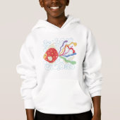 Regenbogen-Fisch-T-Shirts und Geschenke Hoodie (Vorderseite)