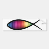 Regenbogen-Fische Autoaufkleber (Vorne)