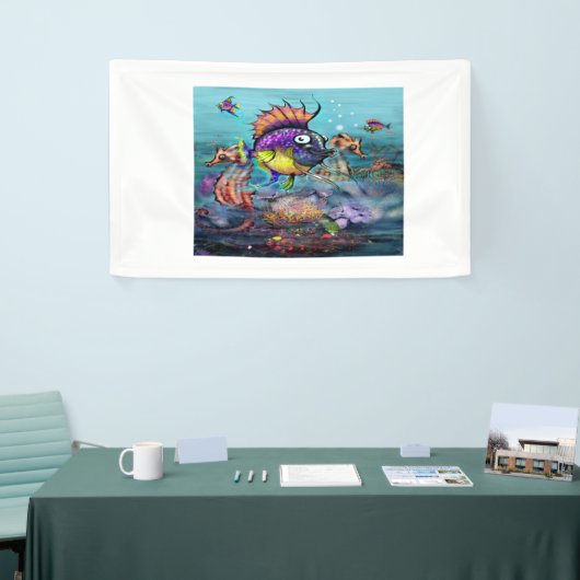 Regenbogen-Fische Banner (Messeveranstaltung)