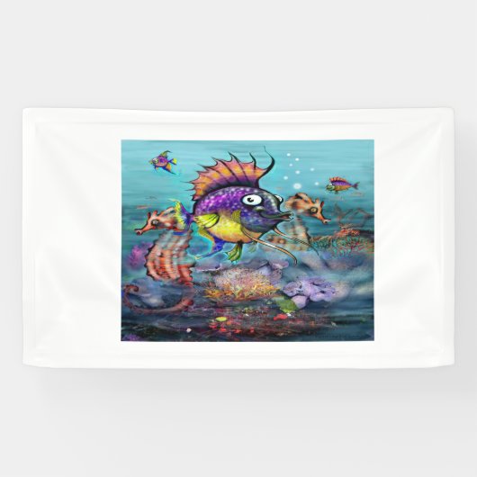 Regenbogen-Fische Banner (Horizontal)