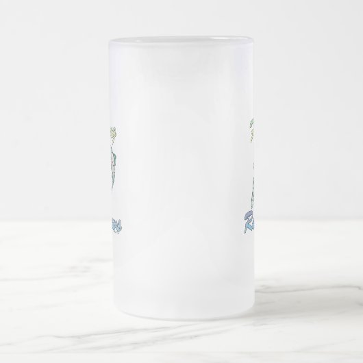 Regenbogen Fischen Regenbogenforelle Mattglas Bierglas (Mittel)